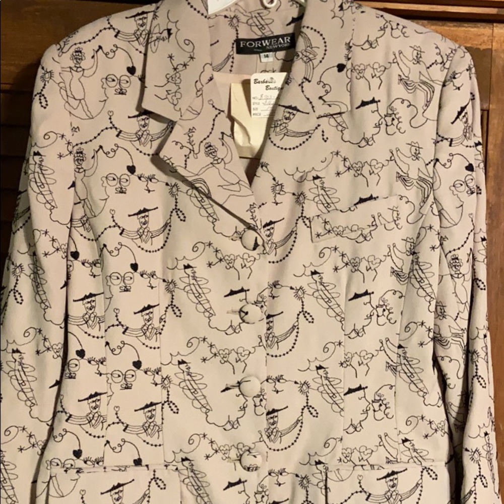 NYC Vintage suit top